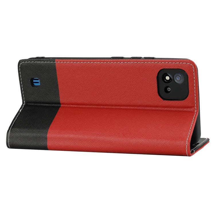 For OPPO Realme C15 Cross Texture Magnetic Horizontal Flip Leather Case with Card Slots & Holder & Wallet