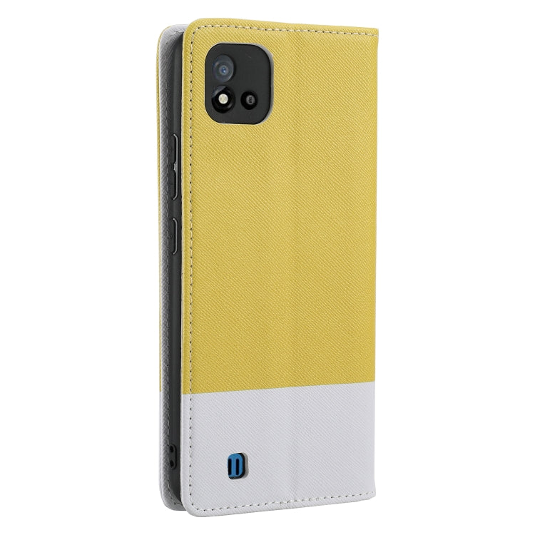 For OPPO Realme C15 Cross Texture Magnetic Horizontal Flip Leather Case with Card Slots & Holder & Wallet
