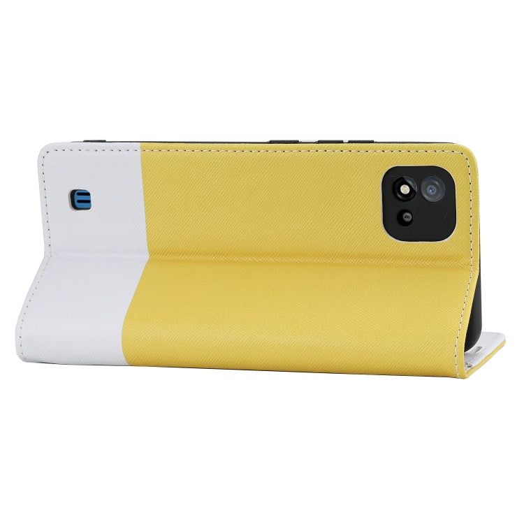 For OPPO Realme C15 Cross Texture Magnetic Horizontal Flip Leather Case with Card Slots & Holder & Wallet