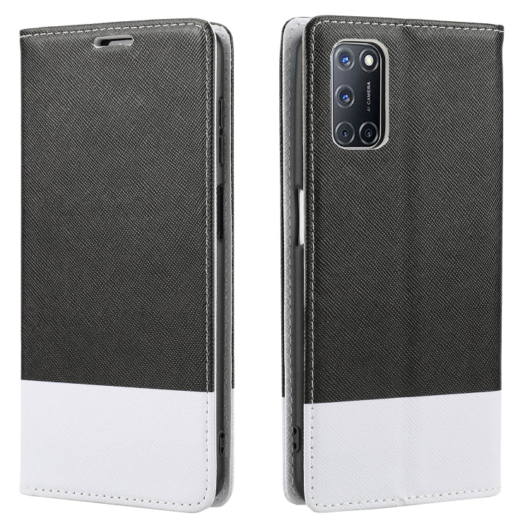 For OPPO A52 Cross Texture Magnetic Horizontal Flip Leather Case with Card Slots & Holder & Wallet