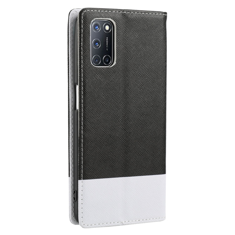 For OPPO A52 Cross Texture Magnetic Horizontal Flip Leather Case with Card Slots & Holder & Wallet