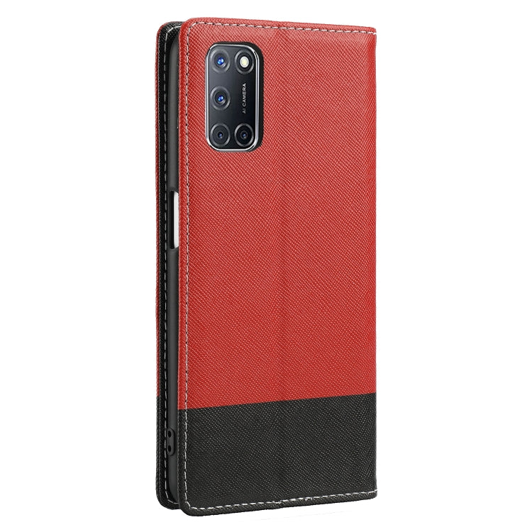 For OPPO A52 Cross Texture Magnetic Horizontal Flip Leather Case with Card Slots & Holder & Wallet