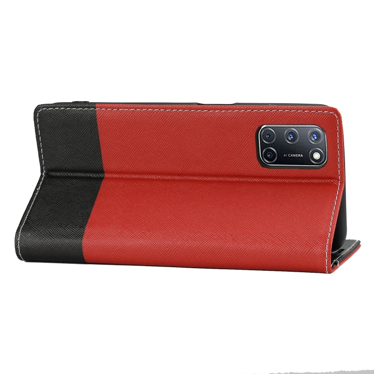 For OPPO A52 Cross Texture Magnetic Horizontal Flip Leather Case with Card Slots & Holder & Wallet