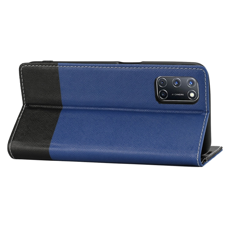 For OPPO A52 Cross Texture Magnetic Horizontal Flip Leather Case with Card Slots & Holder & Wallet