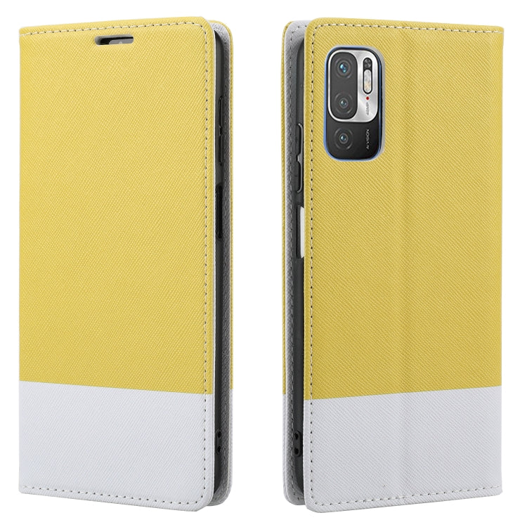 For Xiaomi Redmi Note 10 5G Cross Texture Magnetic Horizontal Flip Leather Case with Card Slots & Holder & Wallet