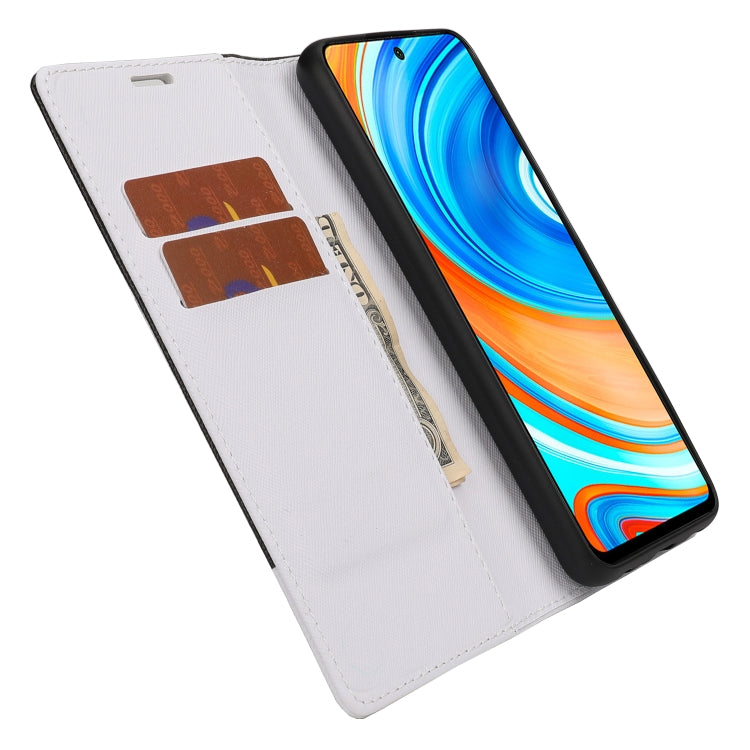 For Xiaomi Redmi Note 9 Pro Cross Texture Magnetic Horizontal Flip Leather Case with Card Slots & Holder & Wallet