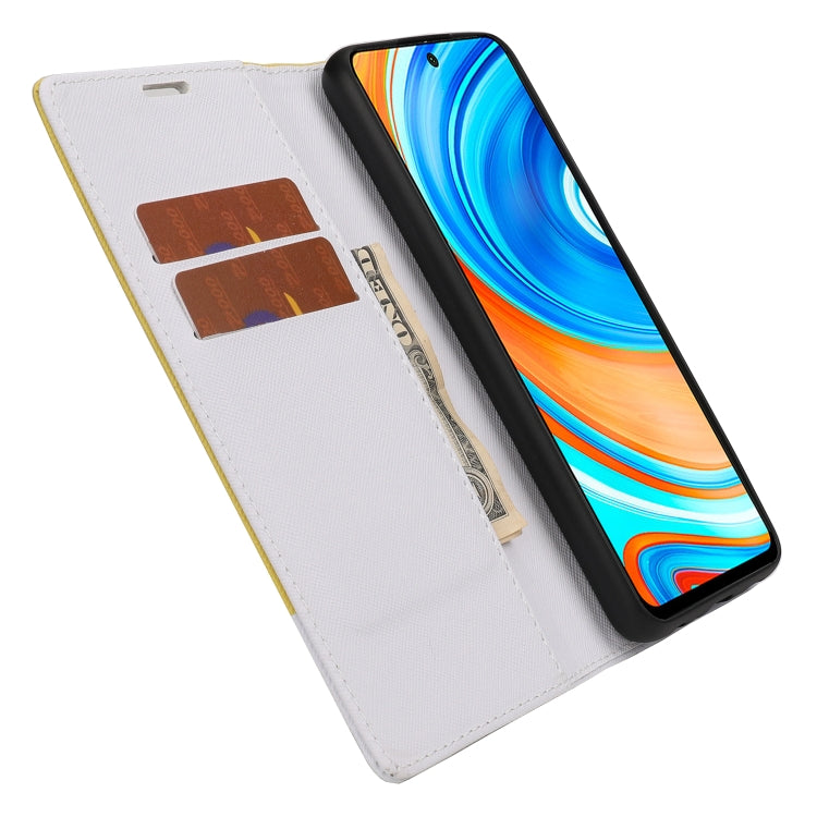 For Xiaomi Redmi Note 9 Pro Cross Texture Magnetic Horizontal Flip Leather Case with Card Slots & Holder & Wallet