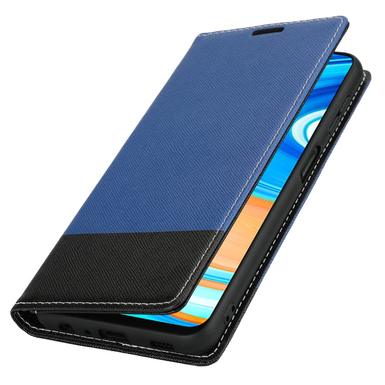 For Xiaomi Redmi Note 9 Pro Cross Texture Magnetic Horizontal Flip Leather Case with Card Slots & Holder & Wallet