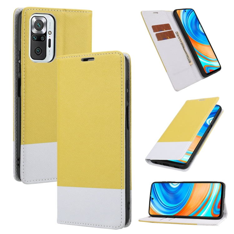 For Xiaomi Redmi Note 10 Pro Cross Texture Magnetic Horizontal Flip Leather Case with Card Slots & Holder & Wallet