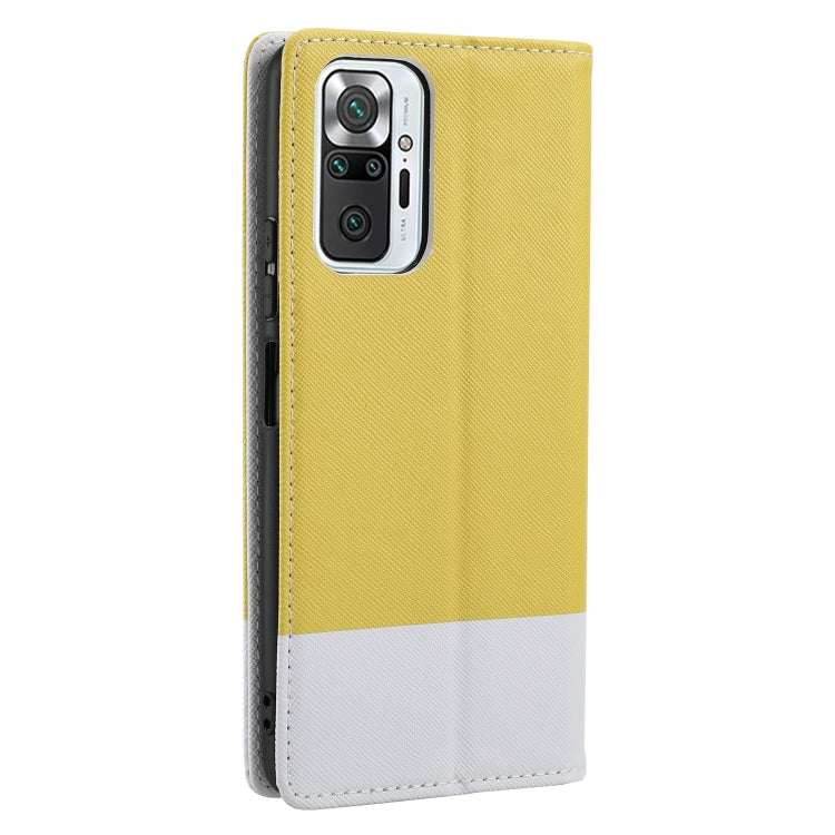 For Xiaomi Redmi Note 10 Pro Cross Texture Magnetic Horizontal Flip Leather Case with Card Slots & Holder & Wallet