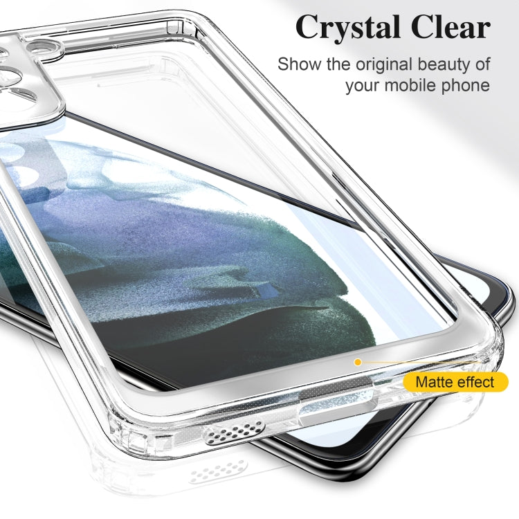 For Samsung Galaxy S21+ 5G Acrylic + TPU Accurate Hole Transparent Shockproof Case