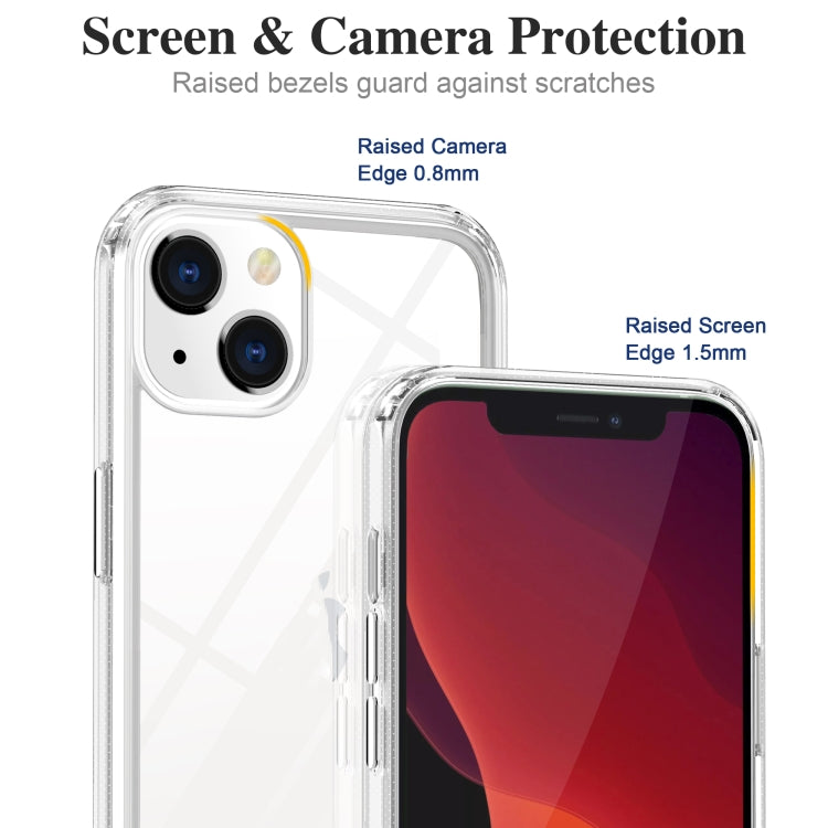 For iPhone 13 Acrylic + TPU Accurate Hole Transparent Shockproof Case