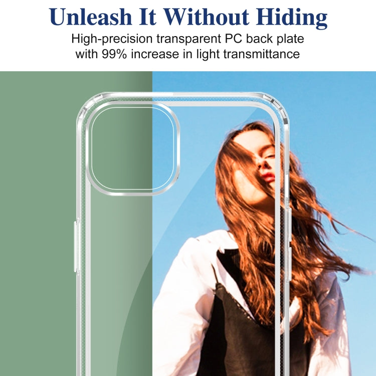 For iPhone 13 Acrylic + TPU Accurate Hole Transparent Shockproof Case