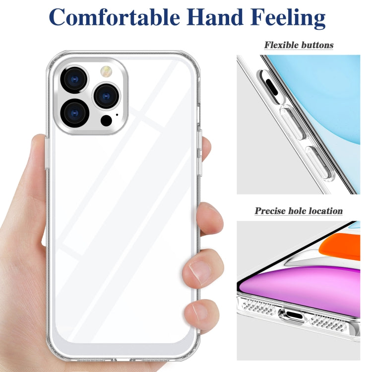 For iPhone 13 Pro Acrylic + TPU Accurate Hole Transparent Shockproof Case