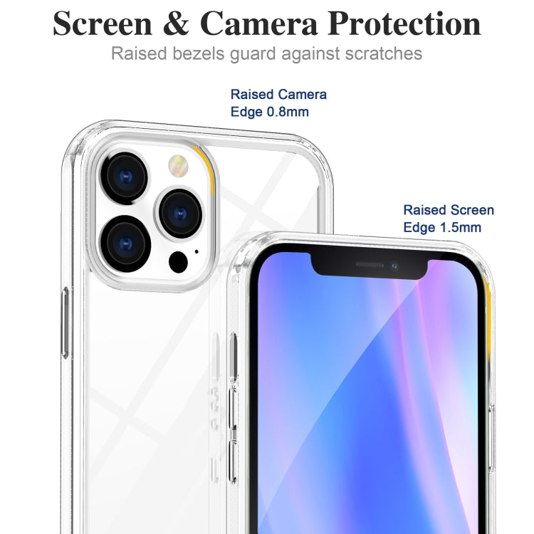 For iPhone 13 Pro Acrylic + TPU Accurate Hole Transparent Shockproof Case