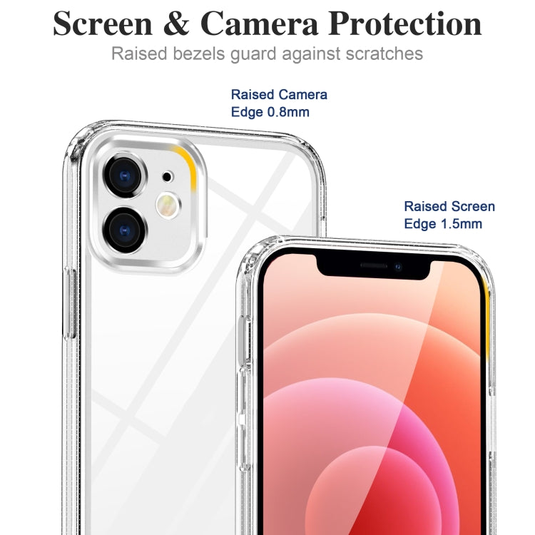 For iPhone 12 Acrylic + TPU Accurate Hole Transparent Shockproof Case