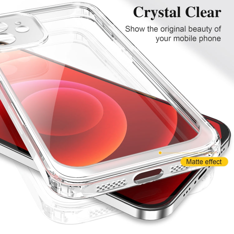 For iPhone 12 Acrylic + TPU Accurate Hole Transparent Shockproof Case