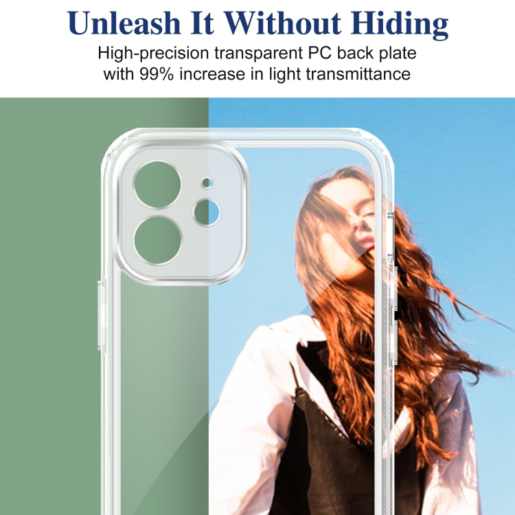 For iPhone 12 Acrylic + TPU Accurate Hole Transparent Shockproof Case