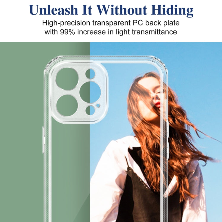 For iPhone 12 Pro Acrylic + TPU Accurate Hole Transparent Shockproof Case
