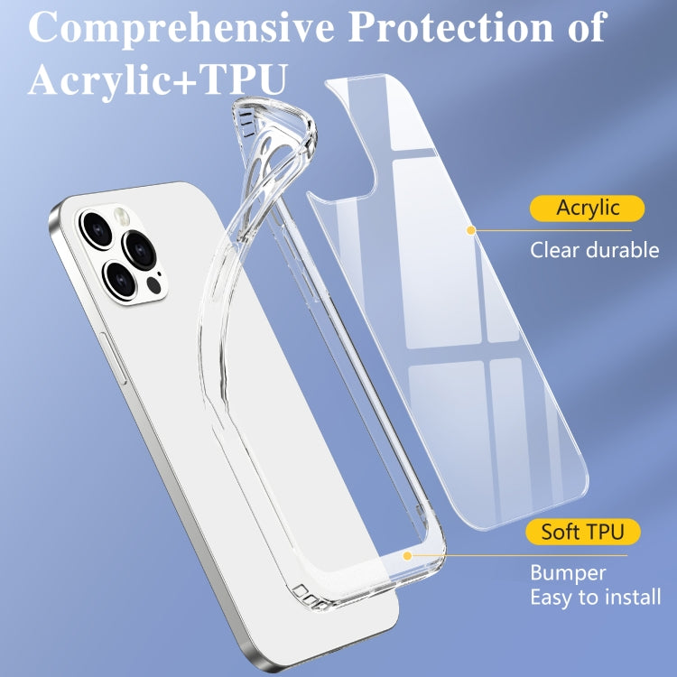 For iPhone 12 Pro Max Acrylic + TPU Accurate Hole Transparent Shockproof Case