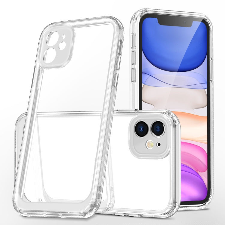 For iPhone 11 Acrylic + TPU Accurate Hole Transparent Shockproof Case