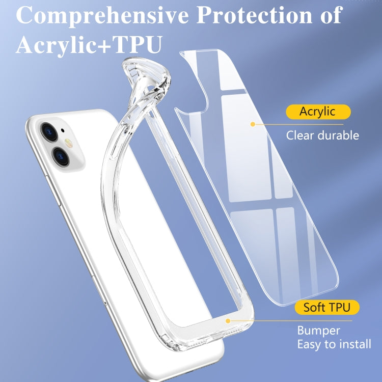 For iPhone 11 Acrylic + TPU Accurate Hole Transparent Shockproof Case