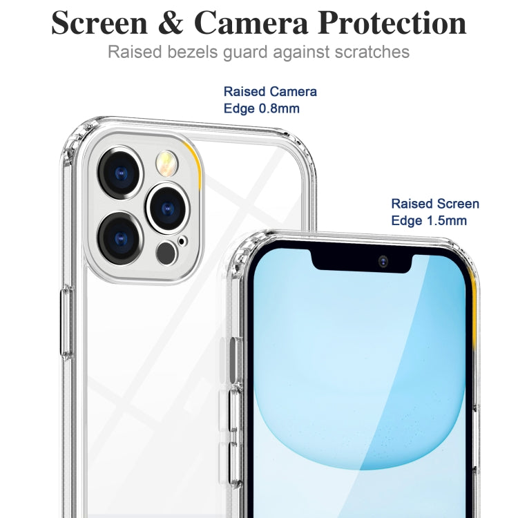 For iPhone 11 Pro Max Acrylic + TPU Accurate Hole Transparent Shockproof Case