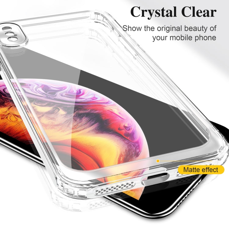 For iPhone X / XS Acrylic + TPU Accurate Hole Transparent Shockproof Case