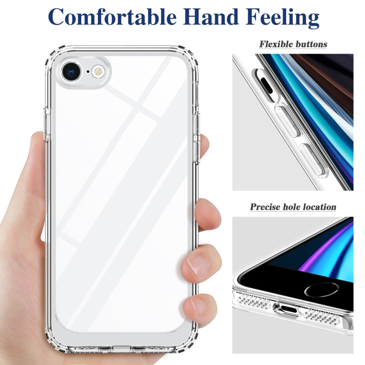 For iPhone SE 2022 / SE 2020 / 8 / 7 Acrylic + TPU Accurate Hole Transparent Shockproof Case