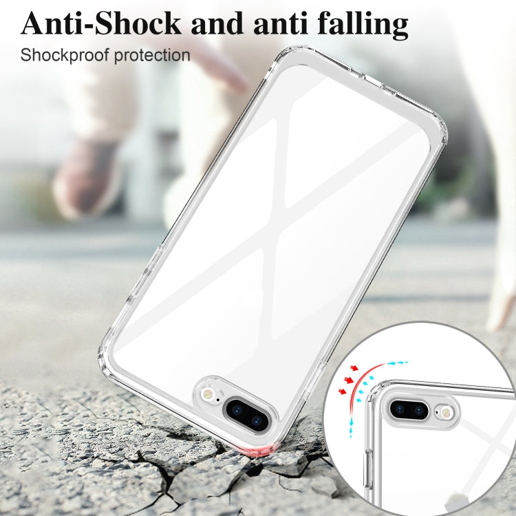 Acrylic + TPU Accurate Hole Transparent Shockproof Case For iPhone 8 Plus / 7 Plus