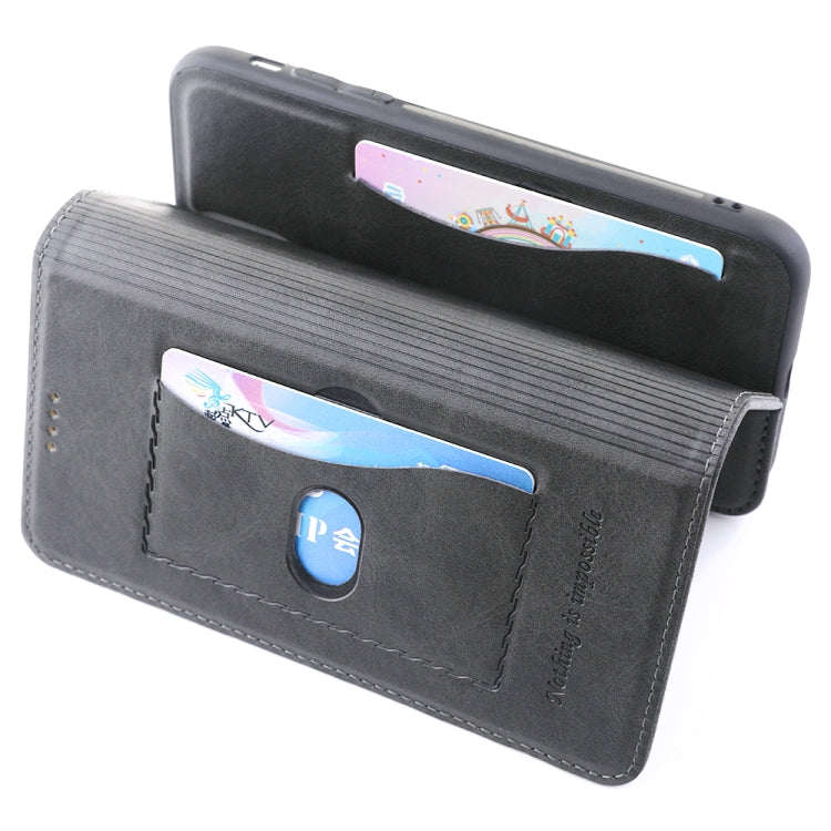 For iPhone 11 Diaobaolee Gemini Magnetic Buckle Horizontal Flip Leather Case with Holder & Card Slots