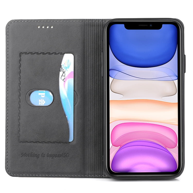 For iPhone 11 Diaobaolee Gemini Magnetic Buckle Horizontal Flip Leather Case with Holder & Card Slots