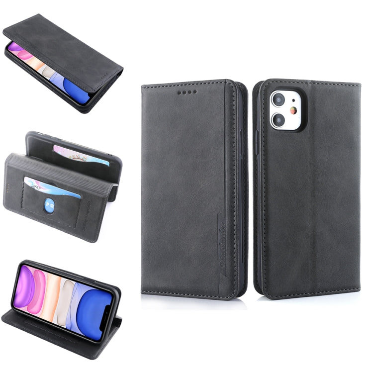 For iPhone 11 Diaobaolee Gemini Magnetic Buckle Horizontal Flip Leather Case with Holder & Card Slots