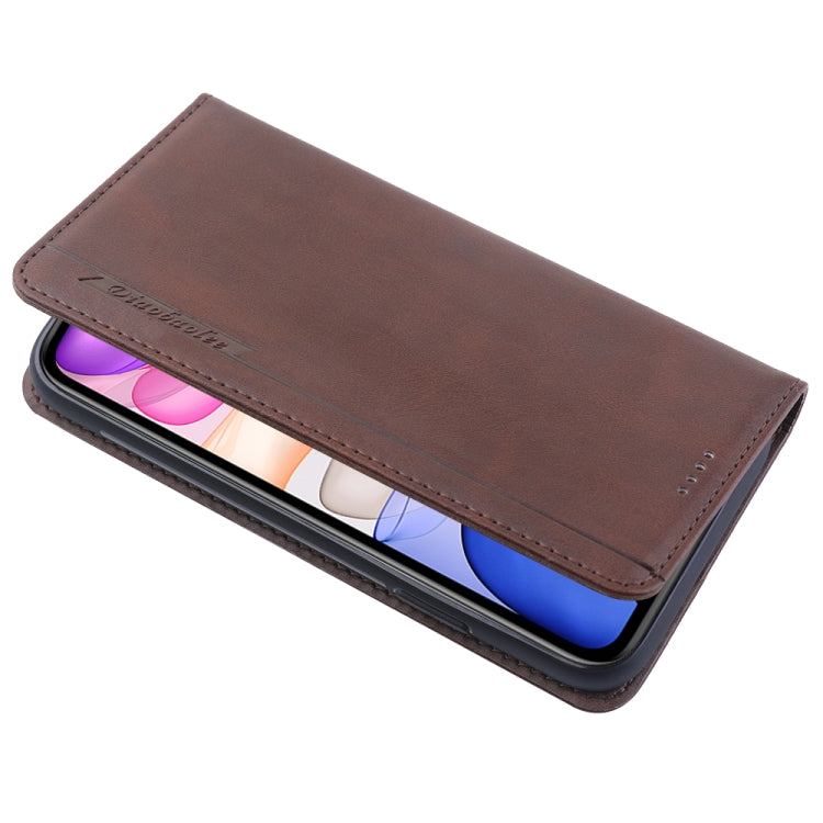 For iPhone 11 Diaobaolee Gemini Magnetic Buckle Horizontal Flip Leather Case with Holder & Card Slots
