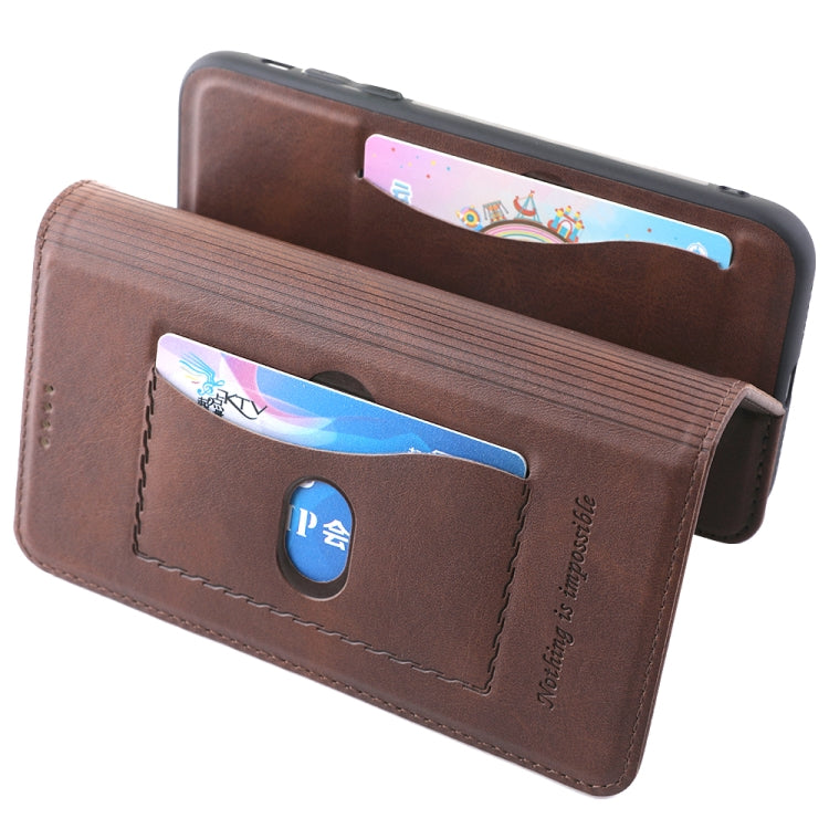 For iPhone 11 Diaobaolee Gemini Magnetic Buckle Horizontal Flip Leather Case with Holder & Card Slots