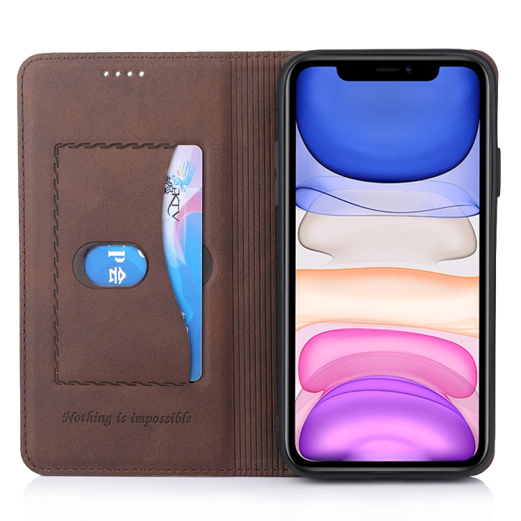 For iPhone 11 Diaobaolee Gemini Magnetic Buckle Horizontal Flip Leather Case with Holder & Card Slots