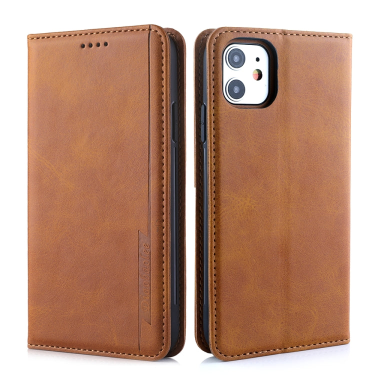 For iPhone 11 Diaobaolee Gemini Magnetic Buckle Horizontal Flip Leather Case with Holder & Card Slots