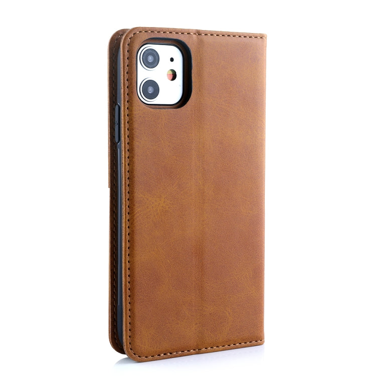 For iPhone 11 Diaobaolee Gemini Magnetic Buckle Horizontal Flip Leather Case with Holder & Card Slots
