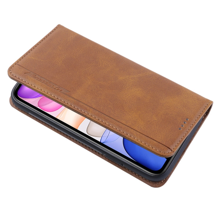For iPhone 11 Diaobaolee Gemini Magnetic Buckle Horizontal Flip Leather Case with Holder & Card Slots