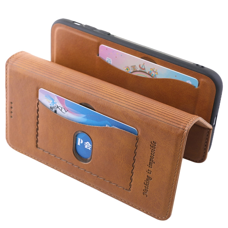 For iPhone 11 Diaobaolee Gemini Magnetic Buckle Horizontal Flip Leather Case with Holder & Card Slots