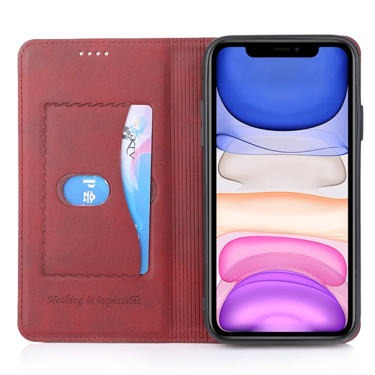 For iPhone 11 Diaobaolee Gemini Magnetic Buckle Horizontal Flip Leather Case with Holder & Card Slots