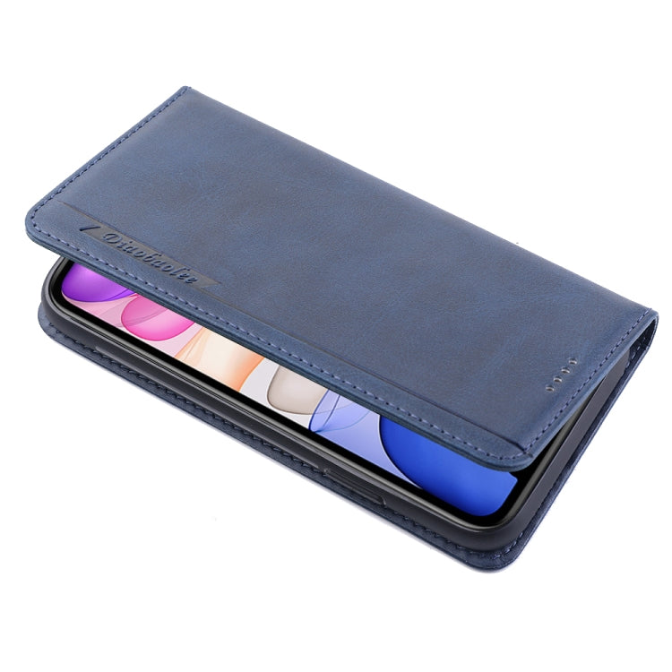 For iPhone 11 Diaobaolee Gemini Magnetic Buckle Horizontal Flip Leather Case with Holder & Card Slots
