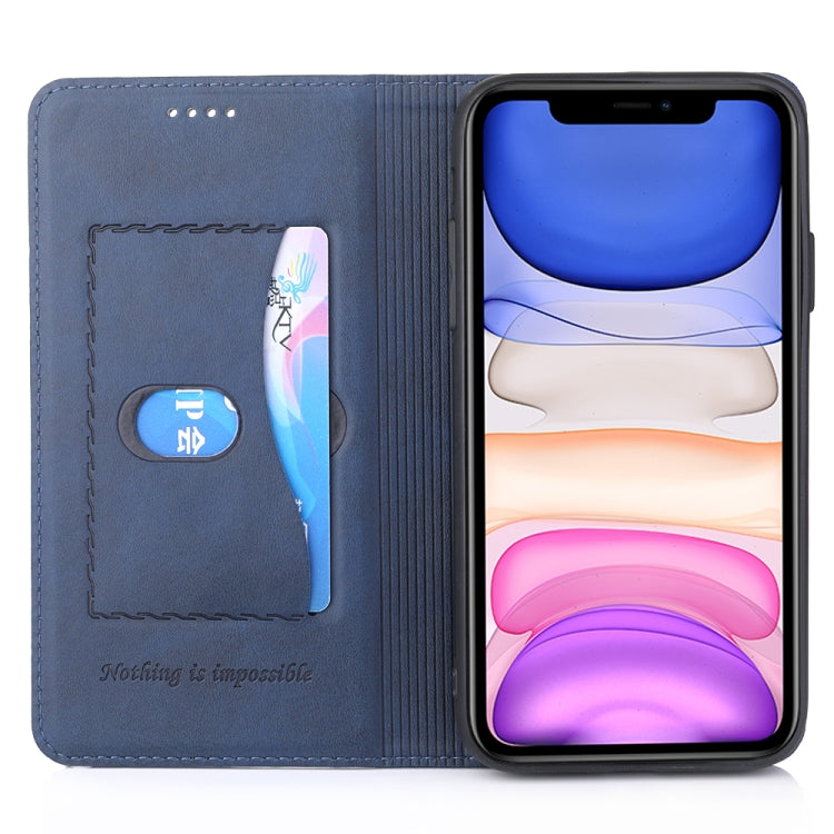 For iPhone 11 Diaobaolee Gemini Magnetic Buckle Horizontal Flip Leather Case with Holder & Card Slots