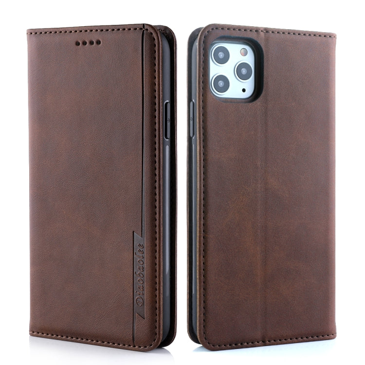 For iPhone 11 Pro Diaobaolee Gemini Magnetic Buckle Horizontal Flip Leather Case with Holder & Card Slots