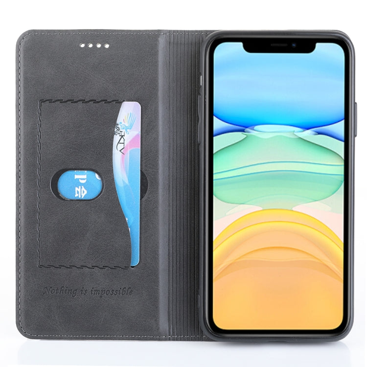 For iPhone 11 Pro Max Diaobaolee Gemini Magnetic Buckle Horizontal Flip Leather Case with Holder & Card Slots