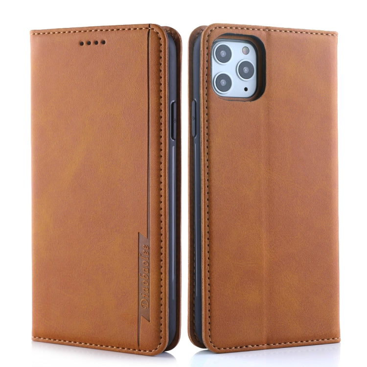 For iPhone 11 Pro Max Diaobaolee Gemini Magnetic Buckle Horizontal Flip Leather Case with Holder & Card Slots