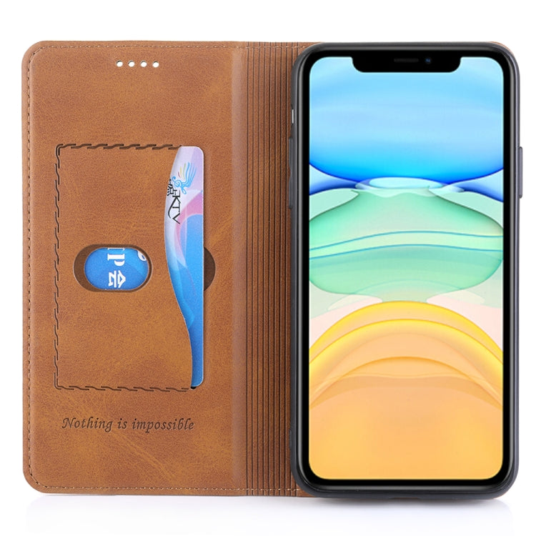 For iPhone 11 Pro Max Diaobaolee Gemini Magnetic Buckle Horizontal Flip Leather Case with Holder & Card Slots