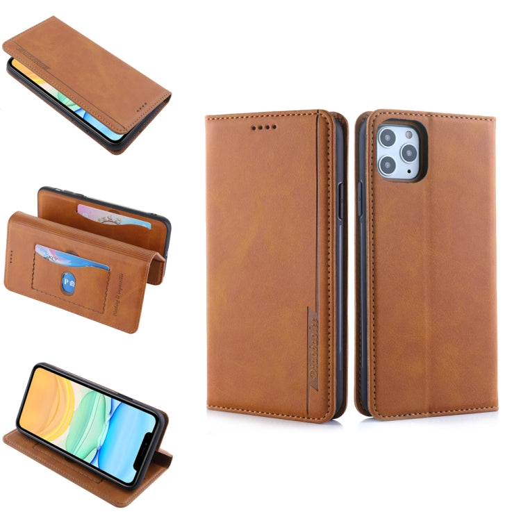 For iPhone 11 Pro Max Diaobaolee Gemini Magnetic Buckle Horizontal Flip Leather Case with Holder & Card Slots