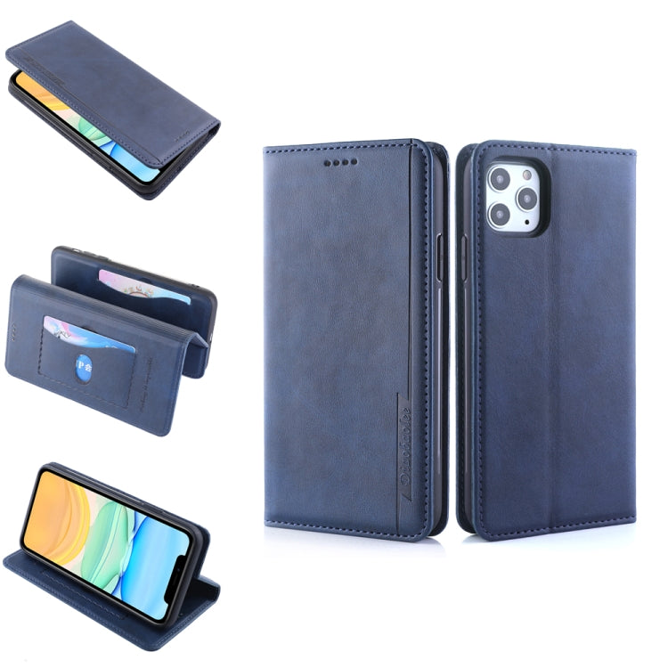 For iPhone 11 Pro Max Diaobaolee Gemini Magnetic Buckle Horizontal Flip Leather Case with Holder & Card Slots
