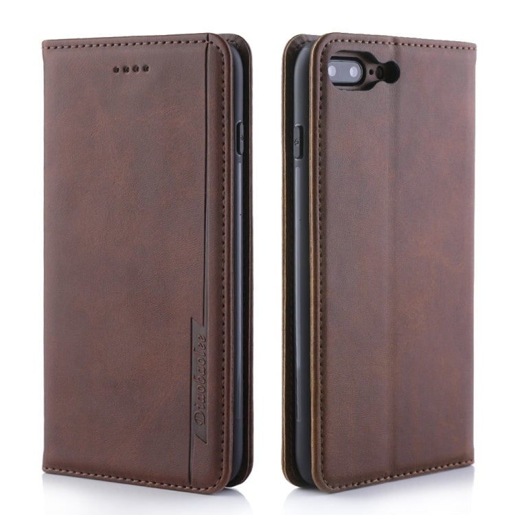 For iPhone SE 2022 / SE 2020 / 8 / 7 Diaobaolee Gemini Magnetic Buckle Horizontal Flip Leather Case with Holder & Card Slots